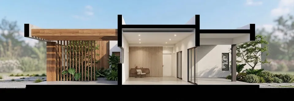 Casa Prados I · Corte transversal