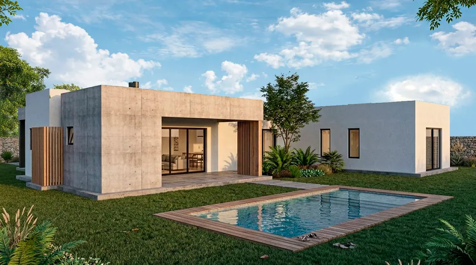 Casa Prados I · Contrafrente